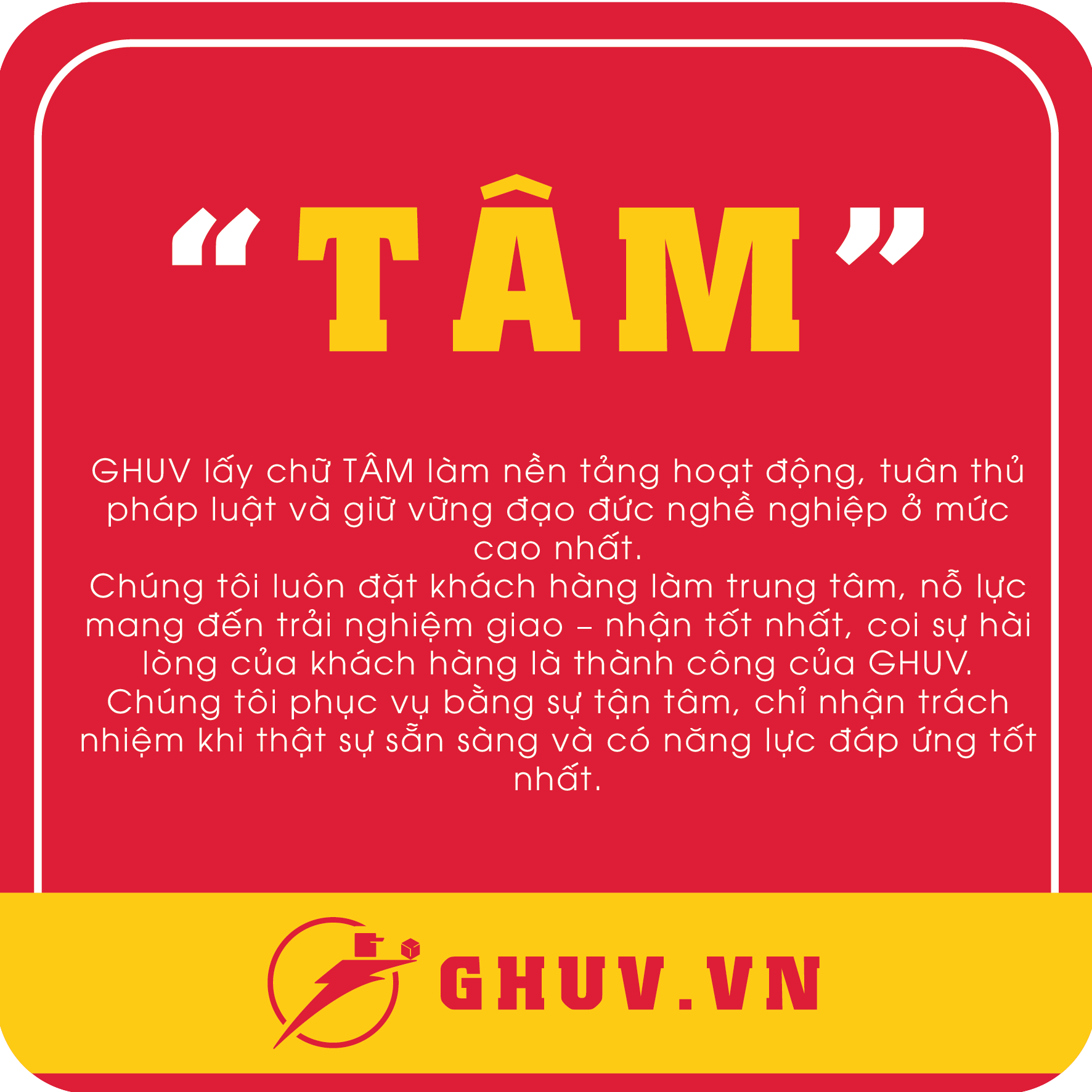 Giá trị cốt lõi Tâm của GHUV